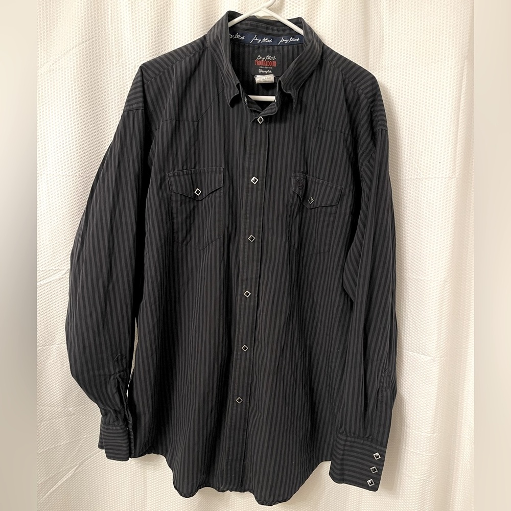 George Strait Troubadour Collection Wrangler Pearl Snap Long Sleeve Shirt | XXL